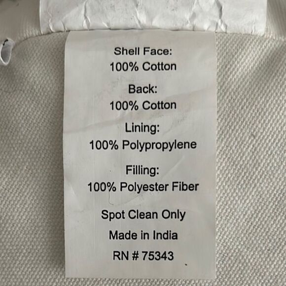 Cupcakes & Cashmere Boho Hippie Floral Ghost Halloween Decorative Pillow 18 inch - Picture 6 of 6